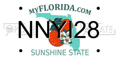 NNYI28 Florida License Plate