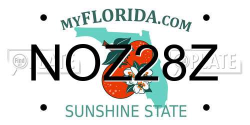 NOZ28Z Florida License Plate