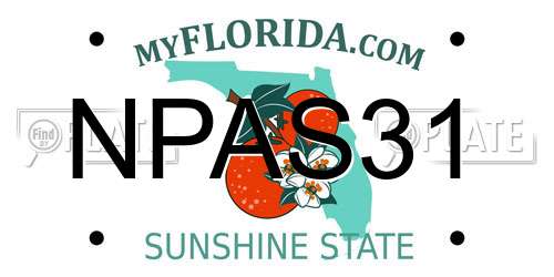 NPAS31 Florida License Plate