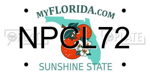 NPCL72 Florida License Plate
