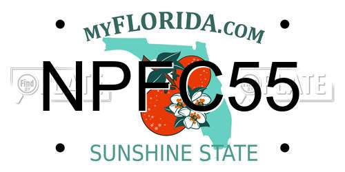 NPFC55 Florida License Plate