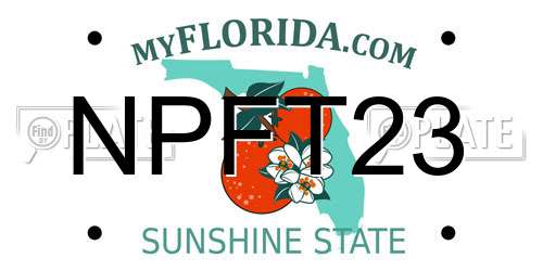 NPFT23 Florida License Plate