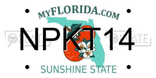 NPKT14 Florida License Plate