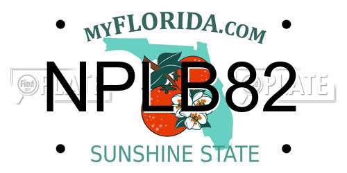 NPLB82 Florida License Plate