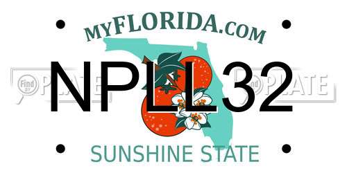 NPLL32 Florida License Plate