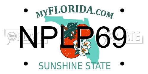 NPLP69 Florida License Plate