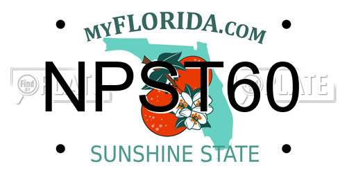 NPST60 Florida License Plate