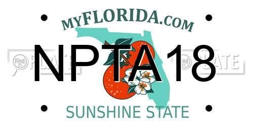 NPTA18 Florida License Plate