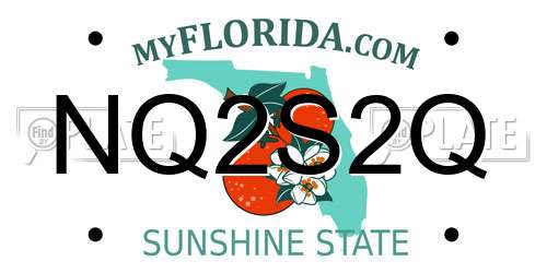 NQ2S2Q Florida License Plate