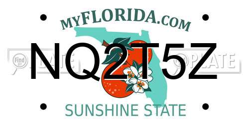 NQ2T5Z Florida License Plate