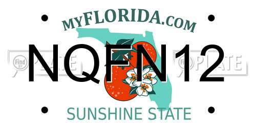 NQFN12 Florida License Plate