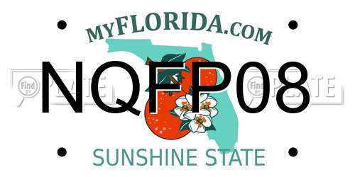 NQFP08 Florida License Plate