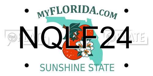 NQLF24 Florida License Plate