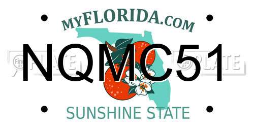 NQMC51 Florida License Plate