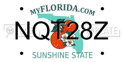 NQT28Z Florida License Plate
