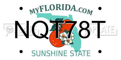 NQT78T Florida License Plate