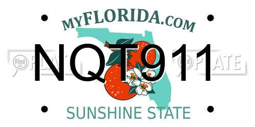 NQT911 Florida License Plate