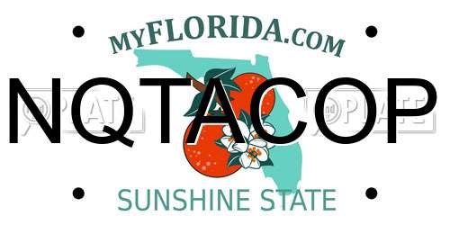 NQTACOP Florida License Plate