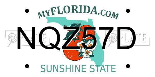 NQZ57D Florida License Plate