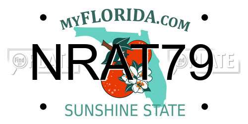 NRAT79 Florida License Plate