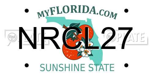 NRCL27 Florida License Plate