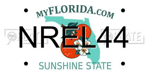 NREL44 Florida License Plate