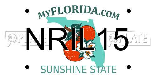 NRIL15 Florida License Plate