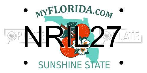 NRIL27 Florida License Plate