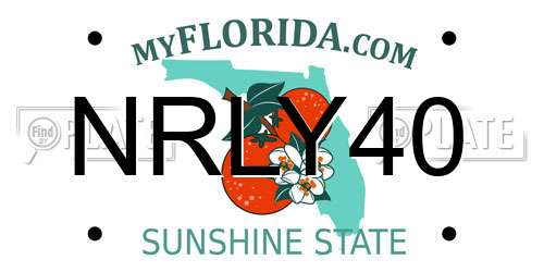 NRLY40 Florida License Plate