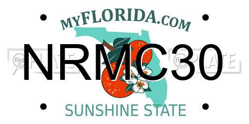 NRMC30 Florida License Plate