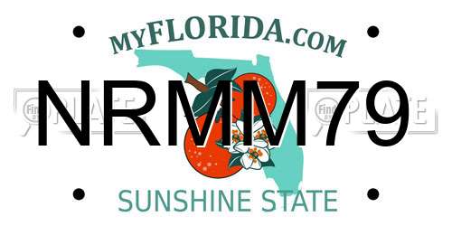 NRMM79 Florida License Plate