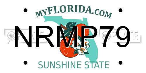 NRMP79 Florida License Plate