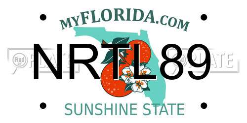 NRTL89 Florida License Plate