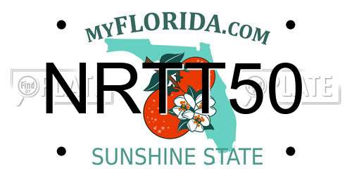 NRTT50 Florida License Plate