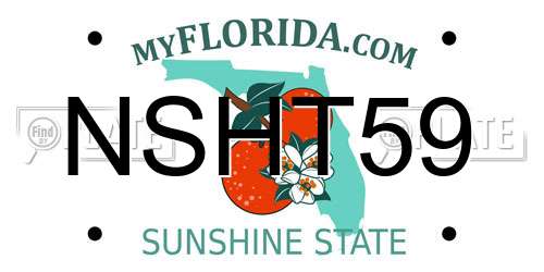 NSHT59 Florida License Plate