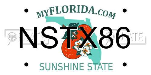 NSTX86 Florida License Plate