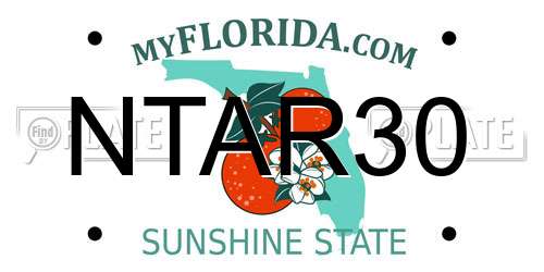 NTAR30 Florida License Plate