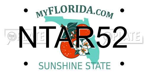 NTAR52 Florida License Plate
