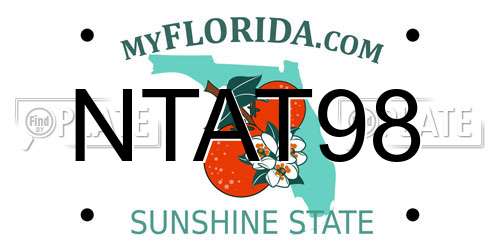 NTAT98 Florida License Plate