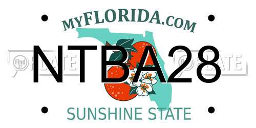 NTBA28 Florida License Plate