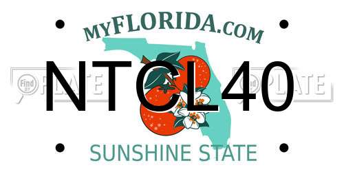 NTCL40 Florida License Plate