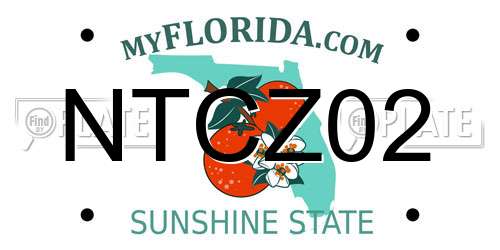 NTCZ02 Florida License Plate