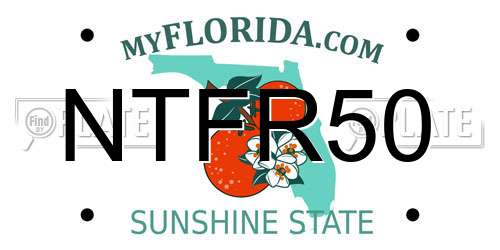 NTFR50 Florida License Plate