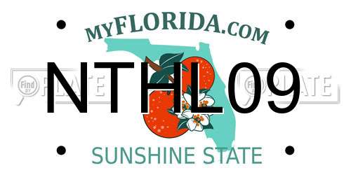 NTHL09 Florida License Plate