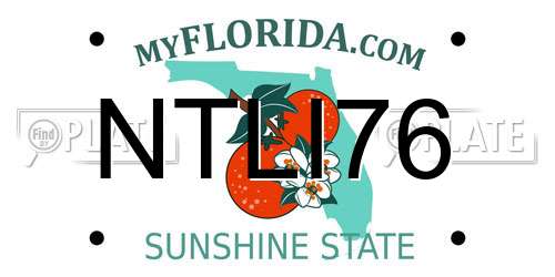 NTLI76 Florida License Plate