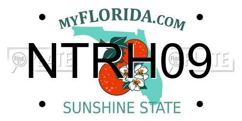 NTRH09 Florida License Plate