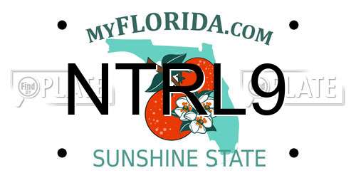 NTRL9 Florida License Plate