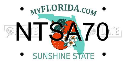 NTSA70 Florida License Plate