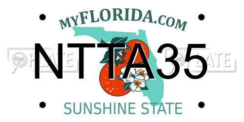 NTTA35 Florida License Plate