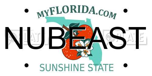 NUBEAST Florida License Plate